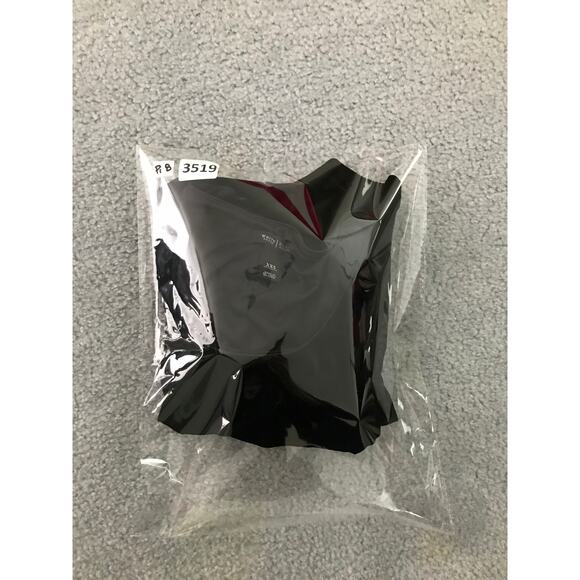 White House Black Market Dress Womens XXS Black Velvet 3/4 Sleeve Ruched Waist - Picture 7 of 7